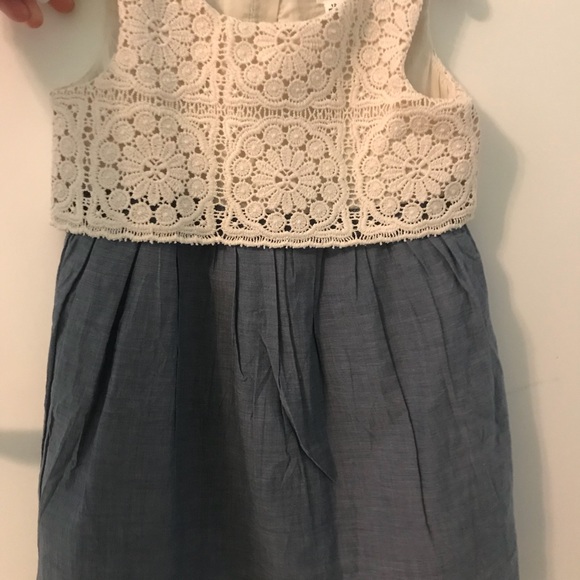 Toddler dress lace and denim - Picture 1 of 2